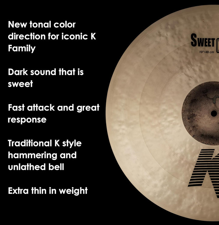 Zildjian K Zildjian Series - 19" Sweet Crash Cymbal 19 Zoll, 19 Zoll