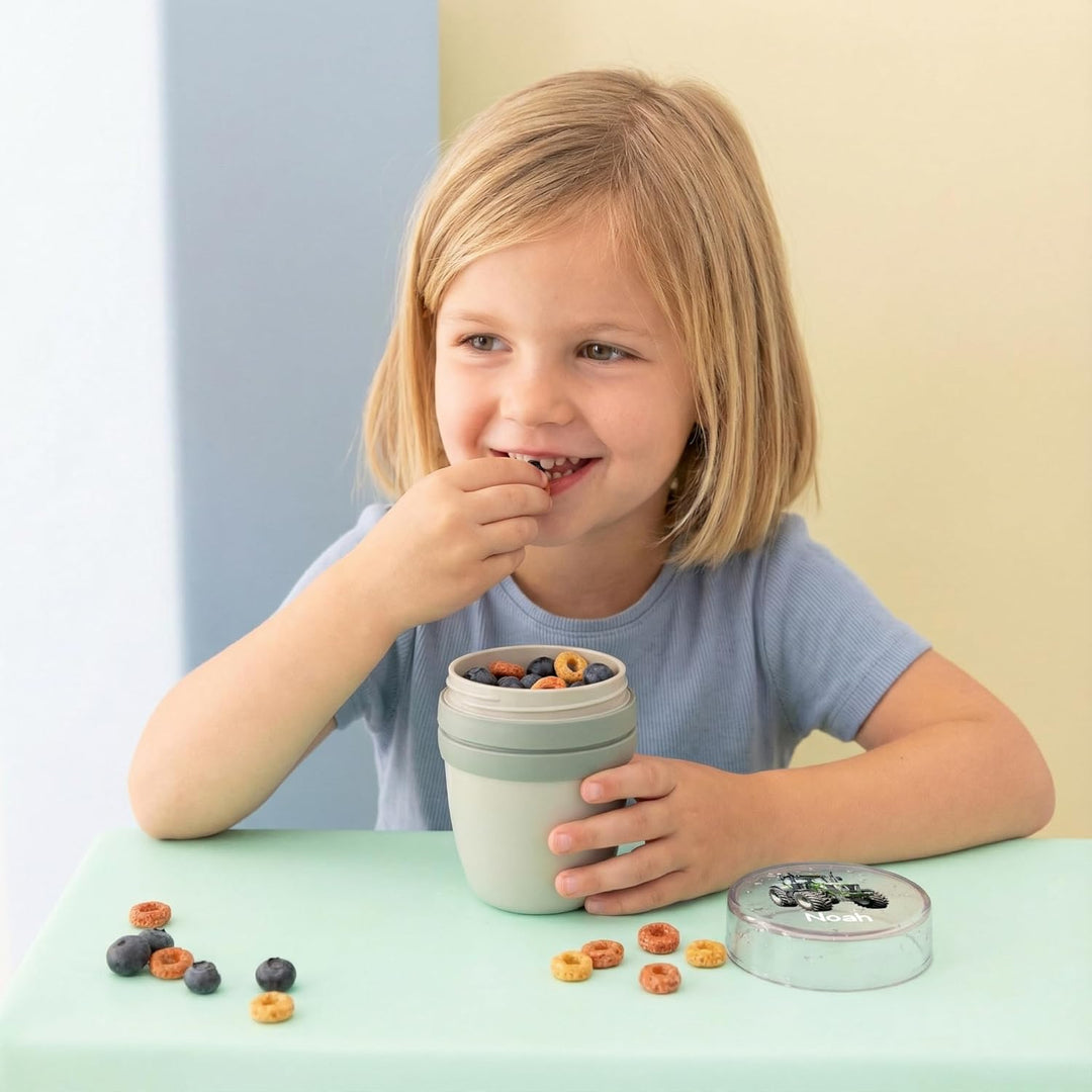 Bärenfreunde Mepal Müslibecher personalisiert, Pot Joghurtbecher, to go Becher, Geeignet für Tiefküh