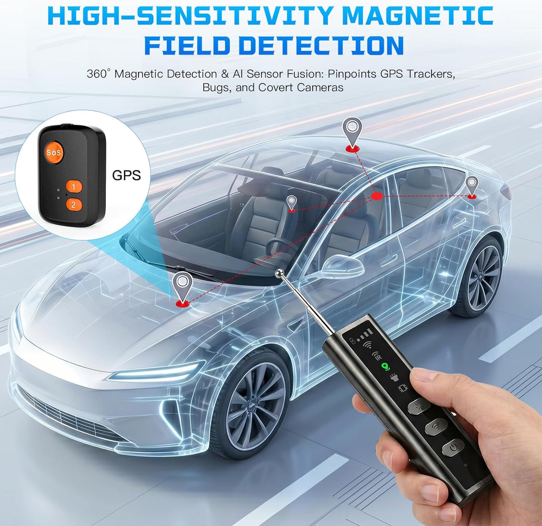 Wanzen Detektor Kamera Detektor Versteckte Kamera Detektor mit 5 Stufen Hidden Camera Detector RF Wi