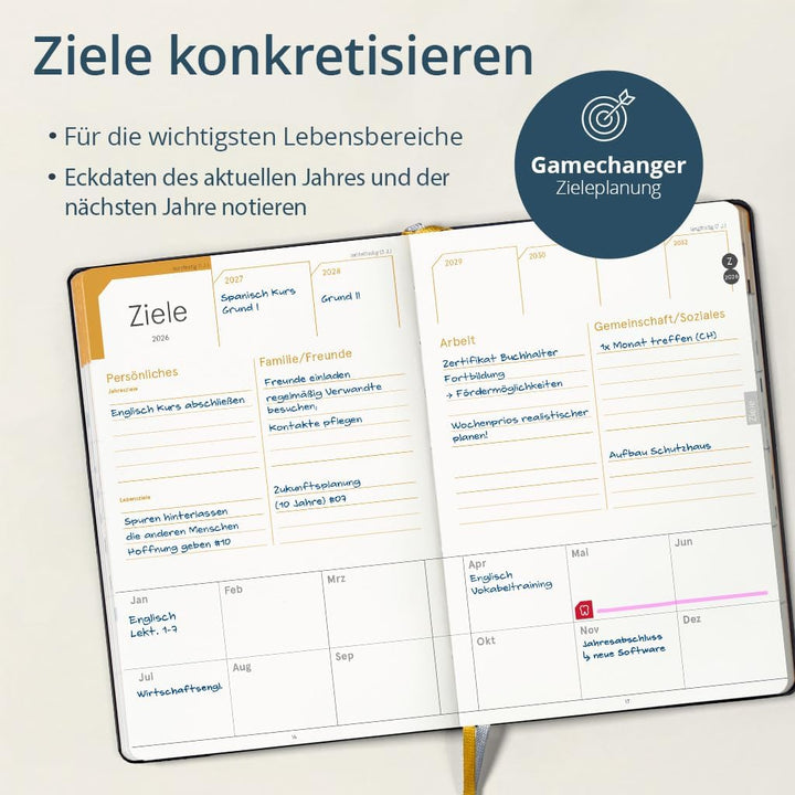 weekview compact extended 2026 – der clevere Wochenplaner A6+ Okt 25–März 27 | Personal Organizer mi