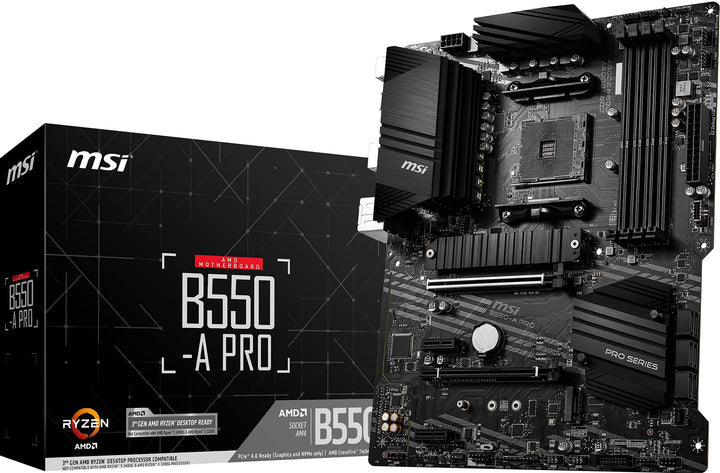 MSI B550-A PRO (AMD AM4, DDR4, M.2, USB 3.2 Gen 2, HDMI, ATX Motherboard) Mainboard B550-A PRO