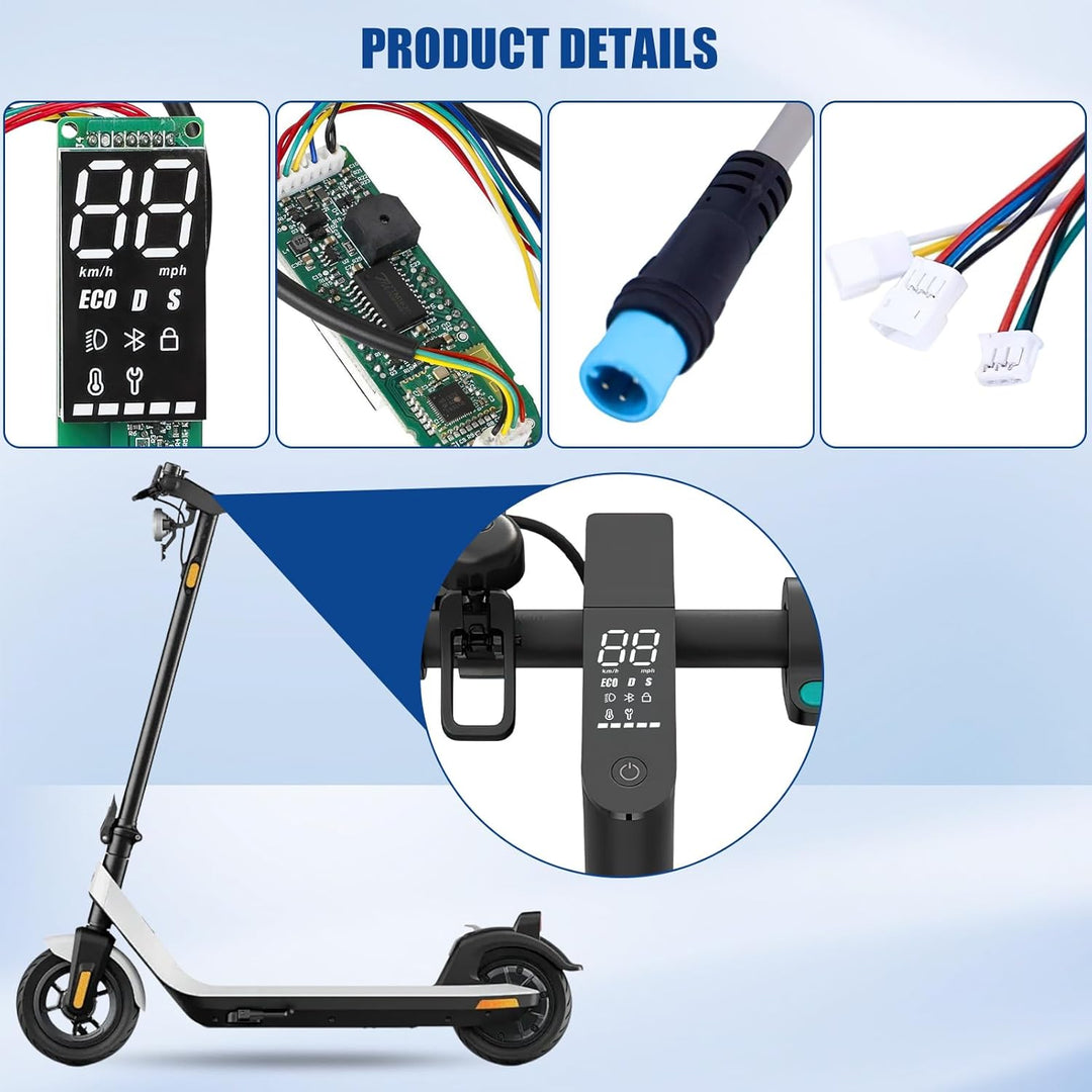 Elektroroller Dashboard für Xiaomi 1S, E-Scooter Armaturenbrett mit Abdeckung, Klare Datenanzeige E-