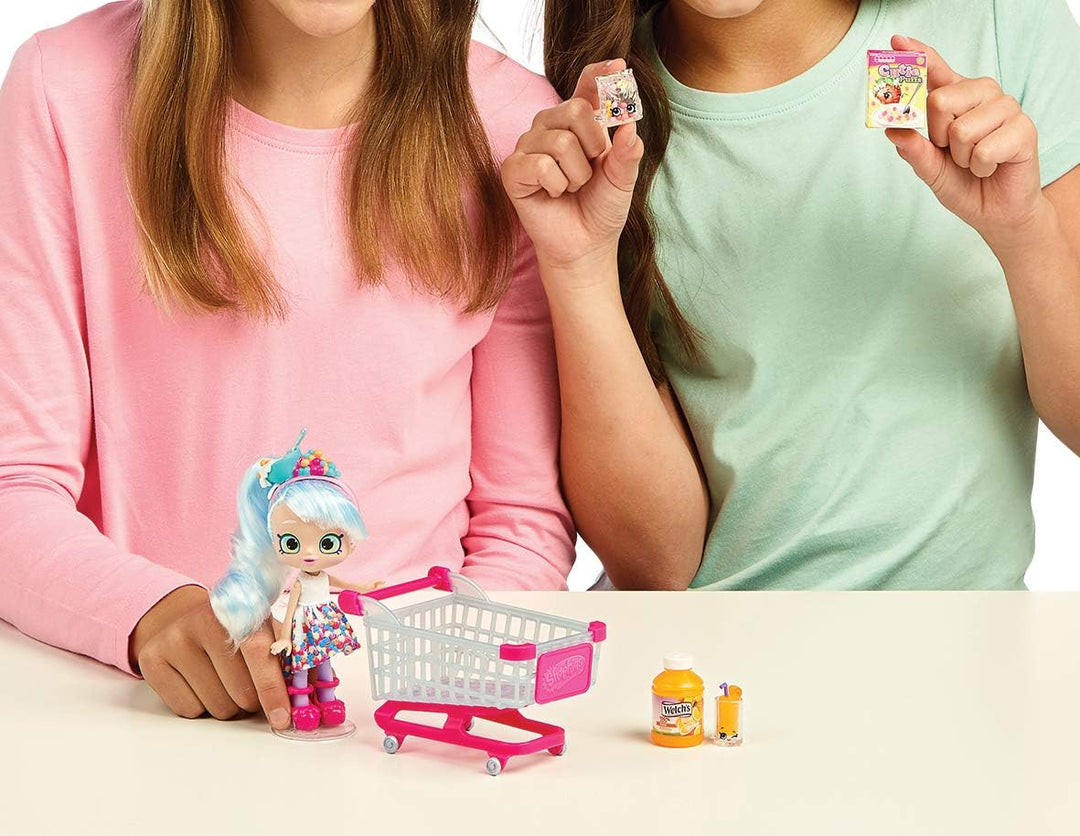 Shopkins HPKG1000 Flair Real Littles Mini Packs Trolley &amp; Shoppie, Mehrfarbig