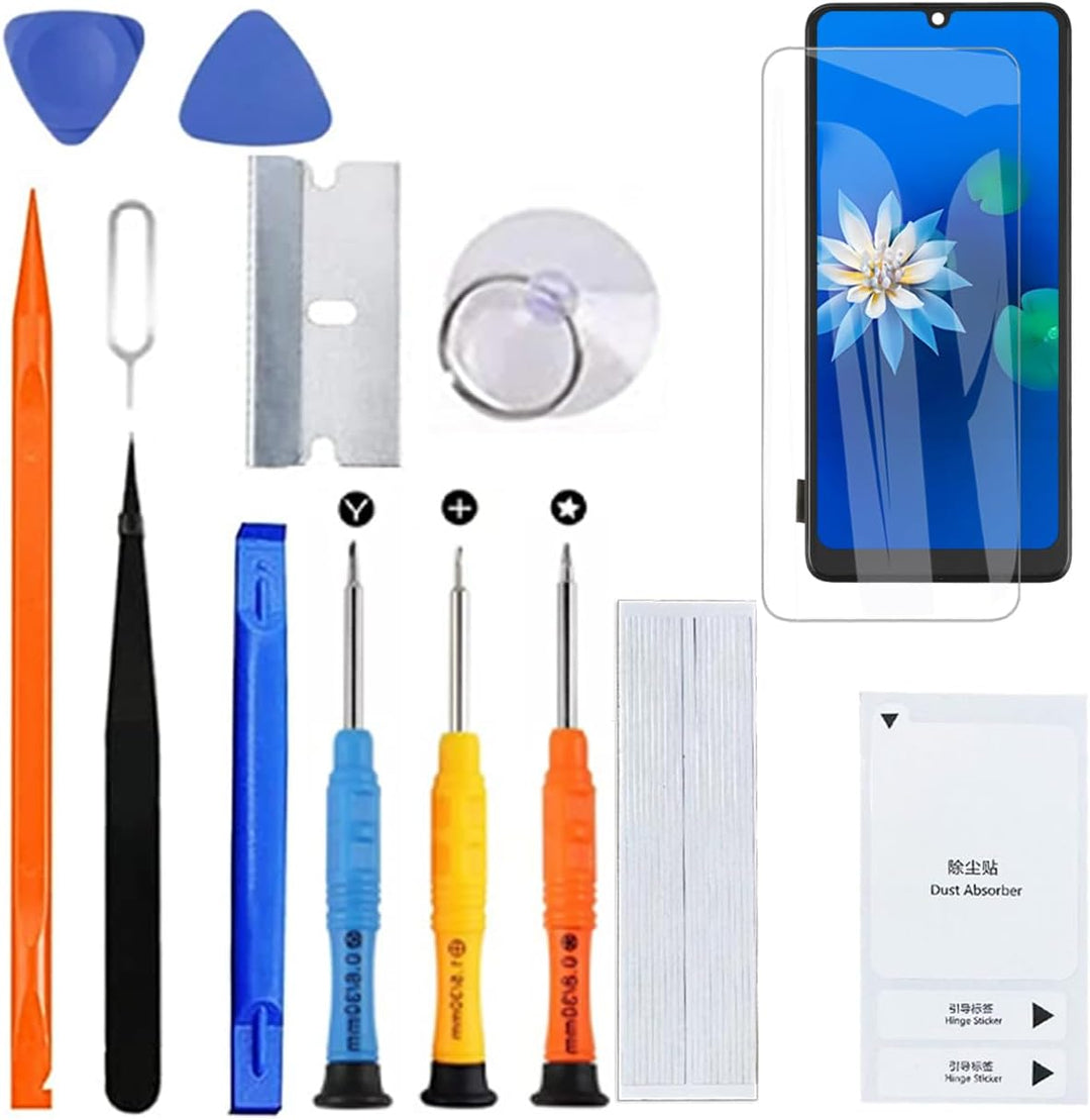 H&amp;LYCYJ Display Bildschirm für Samsung A41 TFT mit Rahmen | Ohne Fingerabdrücke,Werkzeugsatz tragen,