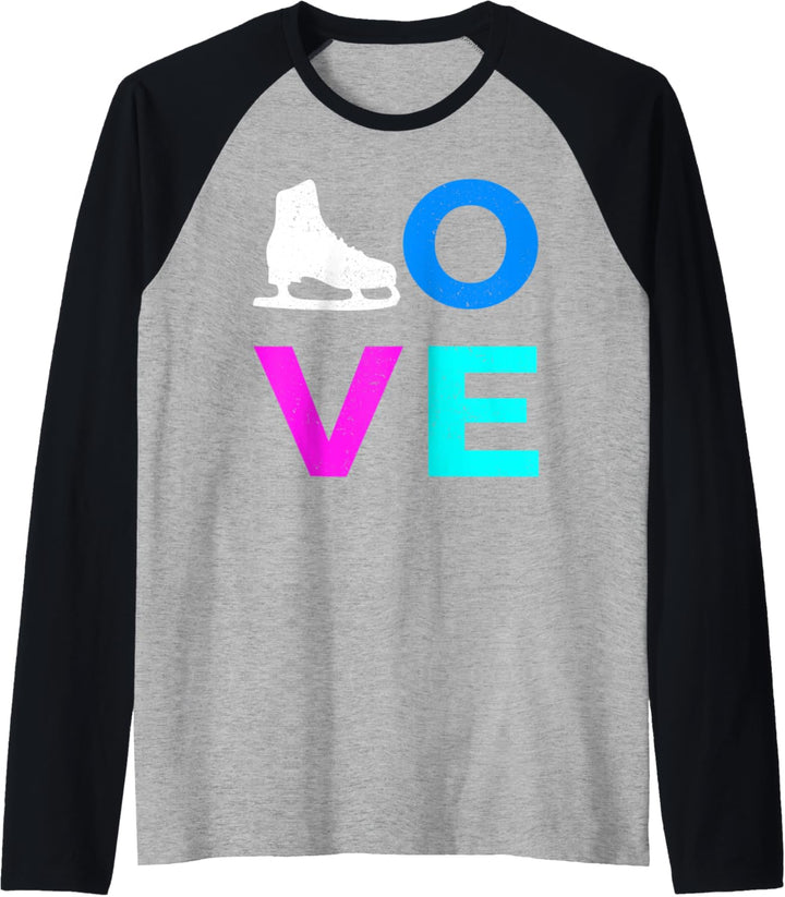 Eiskunstlauf - I love Figure Skating Raglan
