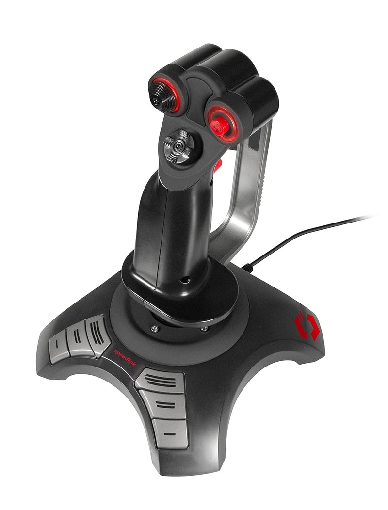 Speedlink PHANTOM HAWK Flight Stick - Joystick für PC/ Computer, Controller für Simulator-Spiele, US