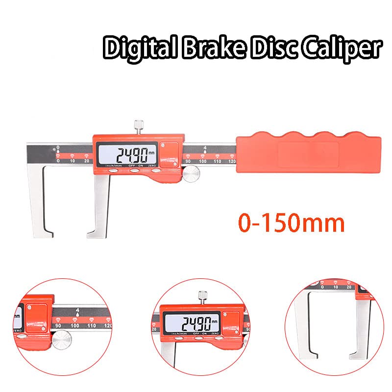 Digitaler Messschieber, Edelstahl-Messschieber mit LCD-Bildschirm, IP54 wasserdicht, 0-150 mm