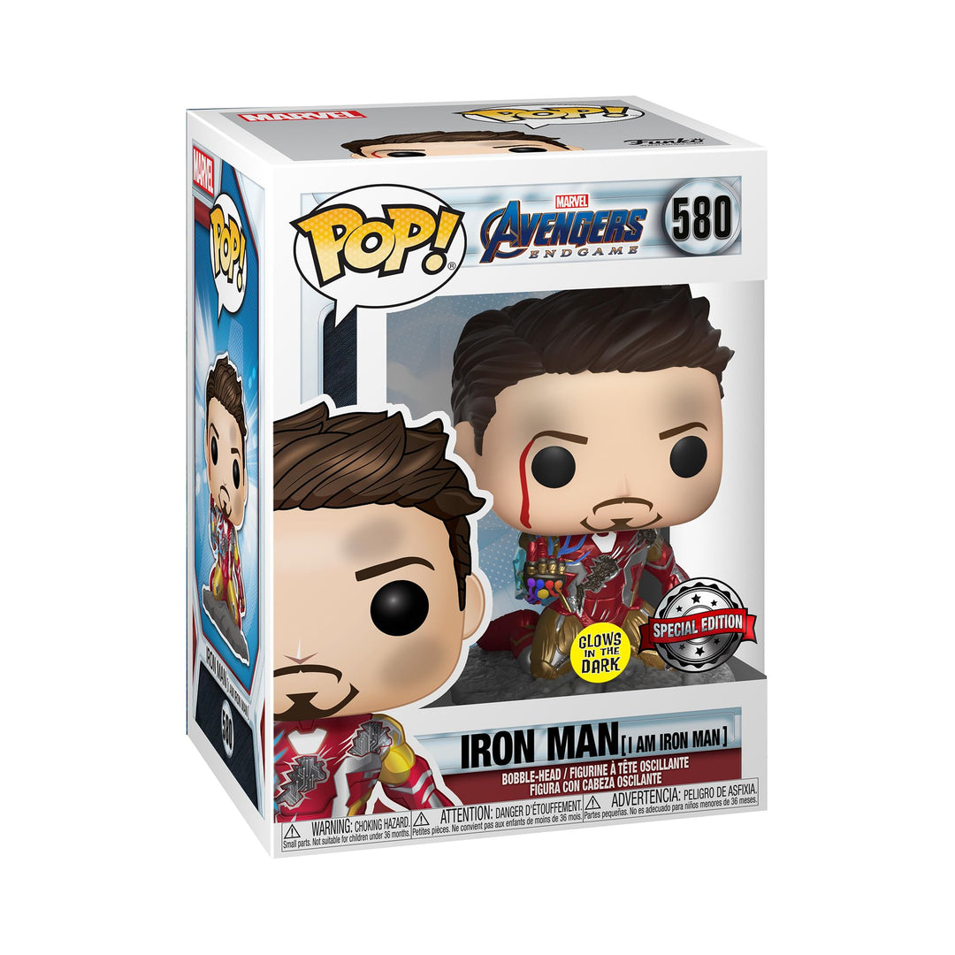 Funko POP! Marvel: Marvel Avengers Endgame - I Am Iron Man - Metallisch - Leuchtet Im Dunkeln - Viny