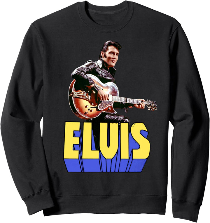 Elvis Presley Offizielles Gitarrenporträt Sweatshirt