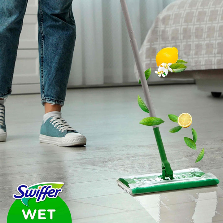 Swiffer 48 feuchte Reinigungstücher, 2 Stück (24 x 2), für Swiffer Besen, fängt Staub und Schmutz au