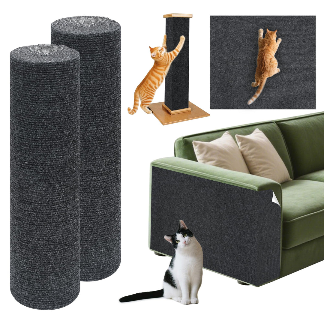 TOOSOFt Kratzmatte für Katzen, Sofa, selbstklebend, 200 x 40 cm, 2 Stück