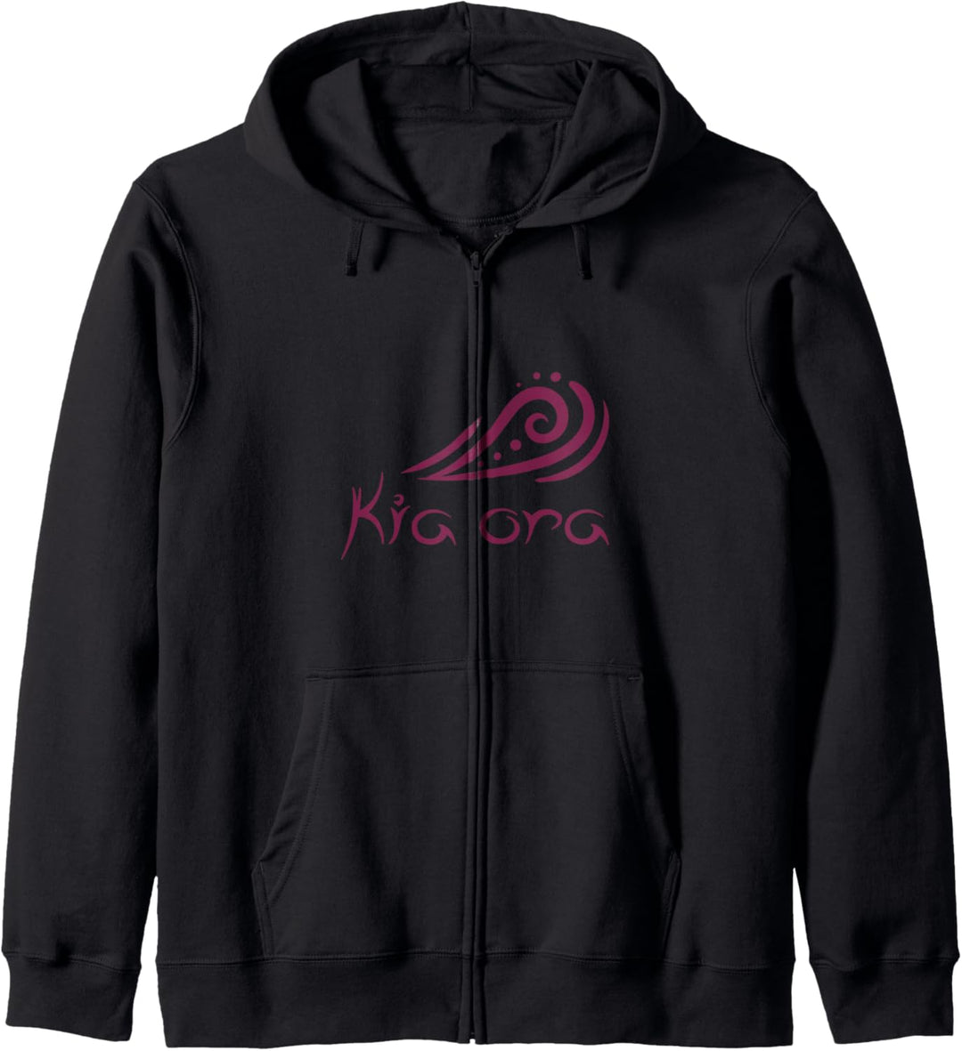 Kia Ora Hello Wave in Maori Neuseeland polynesische Geschenke Kapuzenjacke