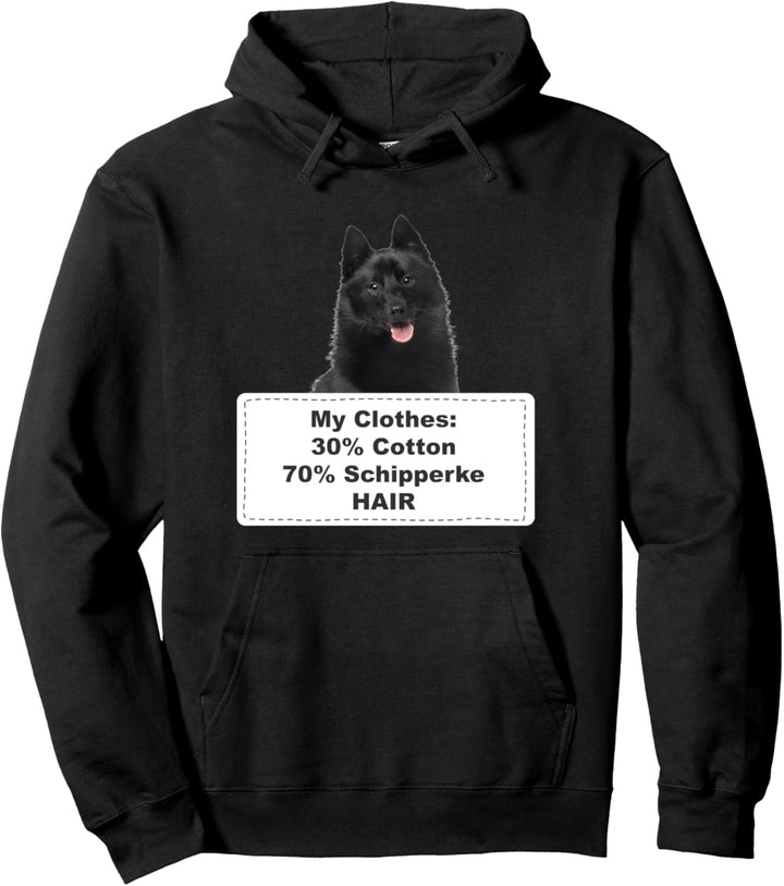Funny Shedding Dog Schipperke Pullover Hoodie