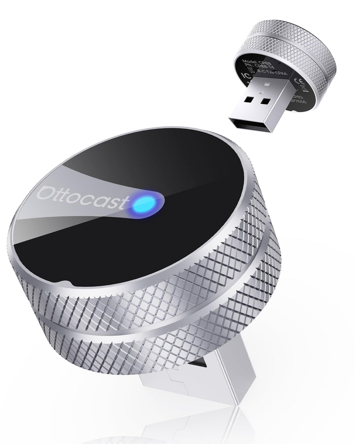 2026 OTTOCAST MINI Tube Wireless CarPlay &amp; Android Auto Adapter | Wired zu Wireless für iPhone &amp; And