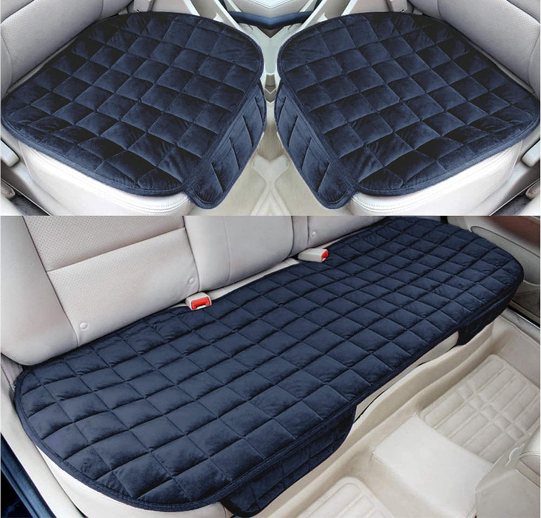 Auto Accessori Lupex - Universal-Autositzbezug 3-teilig, Sitzschutz 2 vorne und 1 hinten, Blau, Komf