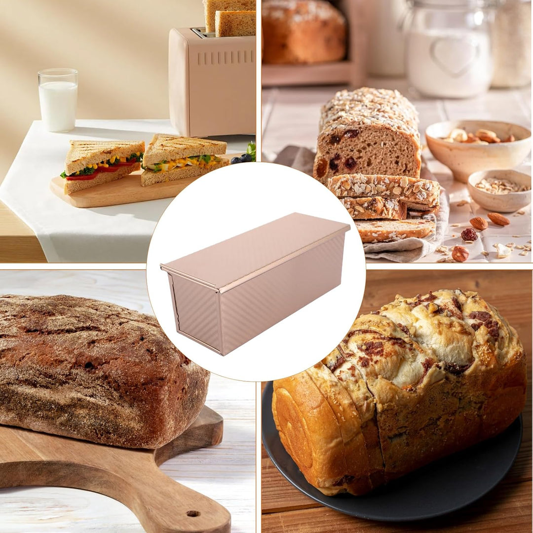 FWEEK Toastbrot Backform mit Deckel 1000g, Brot Toast Brotbackform, Teig Brotbackform mit Deckel Ant