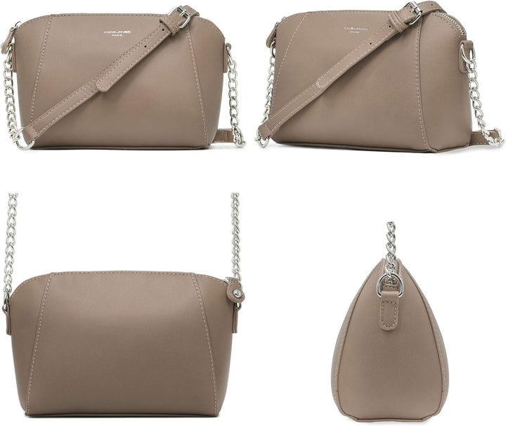 David Jones - Damen Kleine Umhängetasche - Frauen Handtasche Klein PU Leder - Schultertasche Crossbo