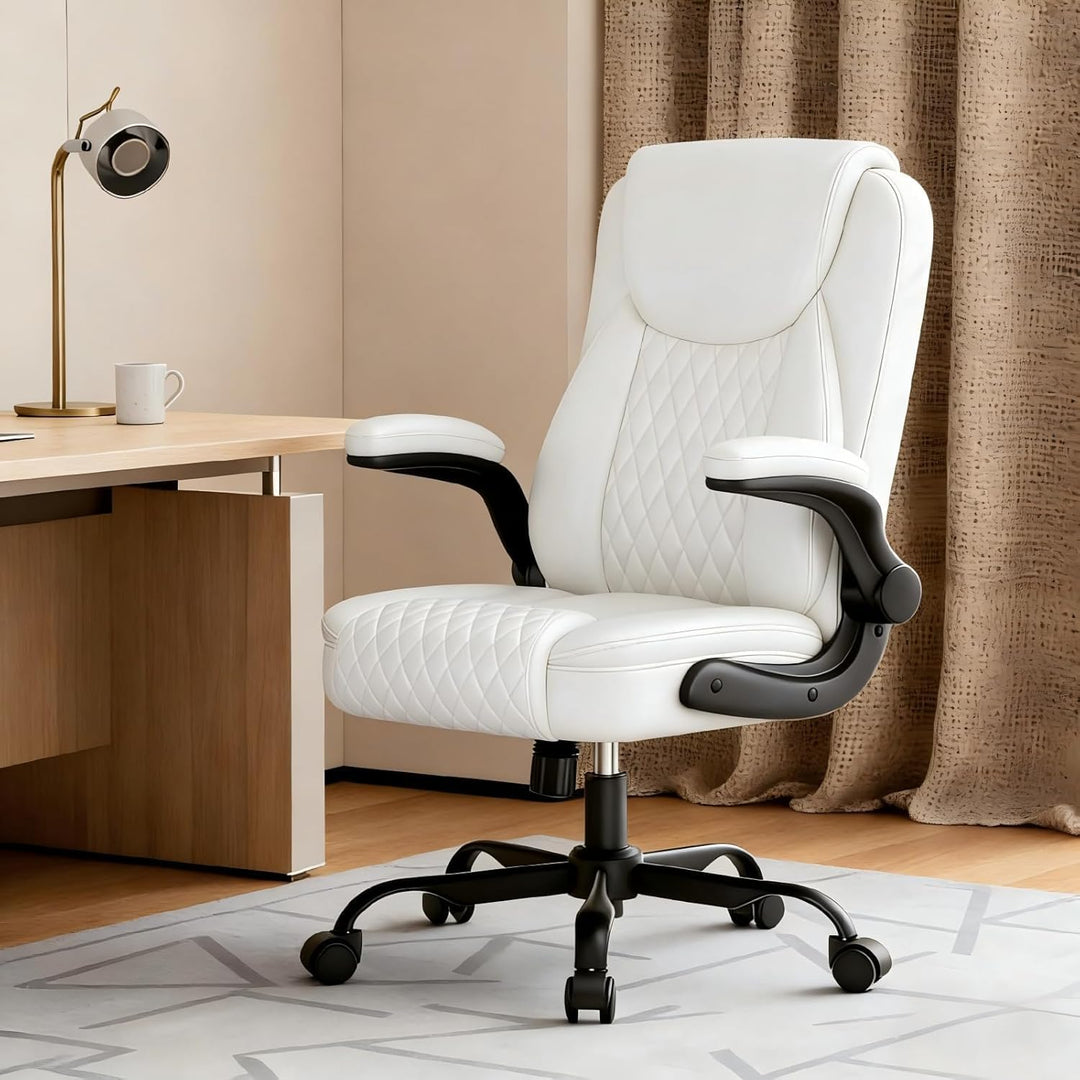 GTPLAYER Bürostuhl Ergonomisch, Schreibtischstuhl, Chefsessel mit Hoher Rückenlehne, Hochklappbaren