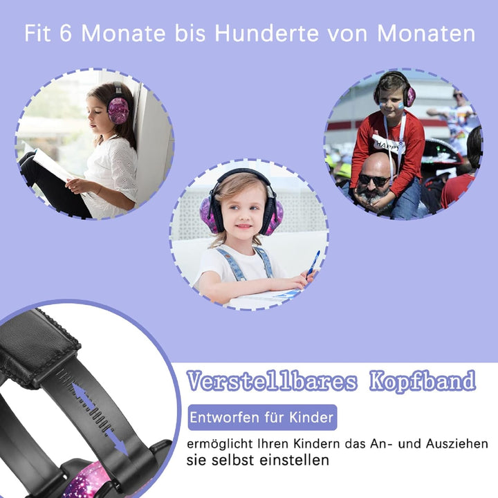 ZOHAN 030 Gehörschutz Kinder 2er Pack,Lärmschutz Kopfhörer Kinder mit Autismus, ohrenschützer kinder