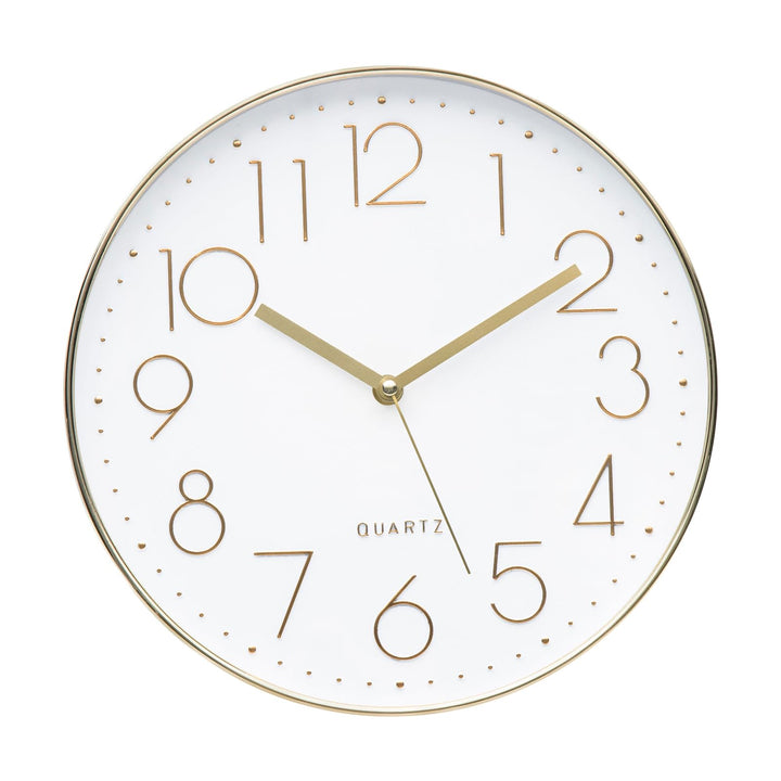 ACCSHINE Wanduhr Ohne Tickgeräusche Lautlos Küchenuhr 30cm Quarz Gross Batterie Betriebene Wanduhr E