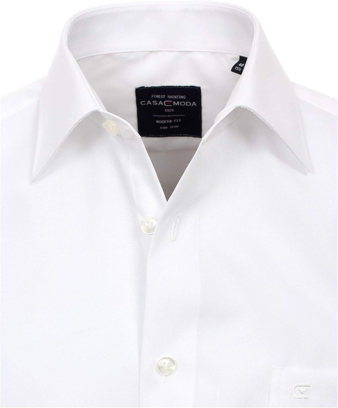 CASAMODA Herren Popeline Hemd uninah 006550 Modern Fit 39 Hellblau, 39 Hellblau