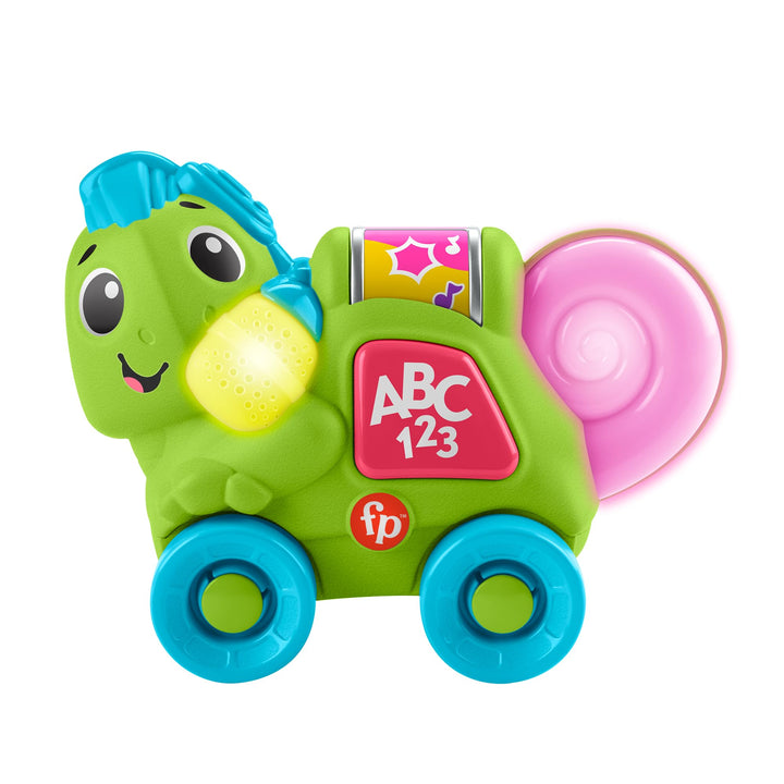 Fisher-Price Link Squad Chamäleon Farbkenner Lernspielzeug mit Musik und Lichtern für Kinder ab 9 Mo