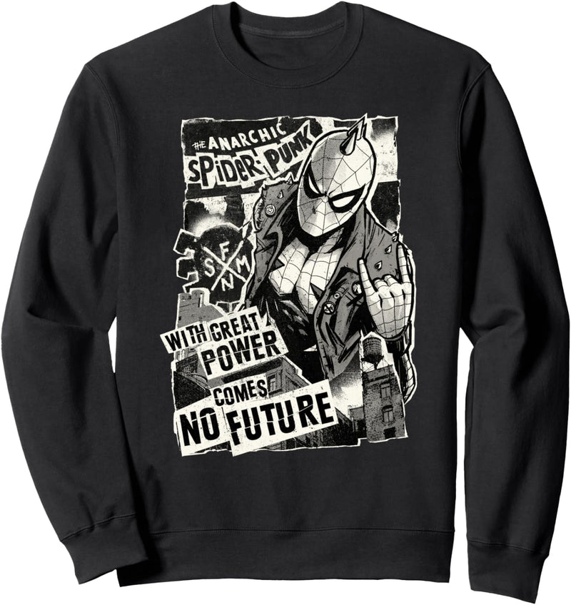 Marvel Spider-Man Anarchic Spider-Punk With Great Power Sweatshirt