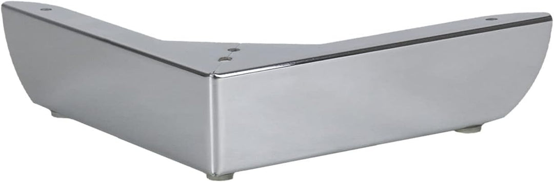P17 - GROSSETO New | Set 4 Metallfüsse +16 Schrauben | Finish: Chrom | Masse: Höhe 5,5 cm Länge und