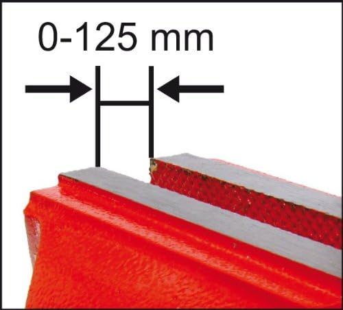 Connex Schraubstock 125 mm, feststehend, COX870125, 125 mm