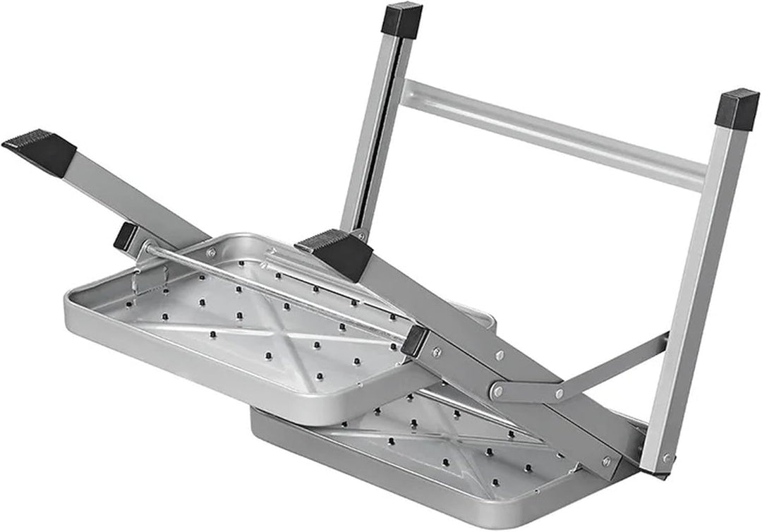 Doppeltrittstufe klappbar 59,5 x 49 x 39 cm mit 2 rutschfesten Tritten 37,8 x 25,5 cm Trittstufe fal