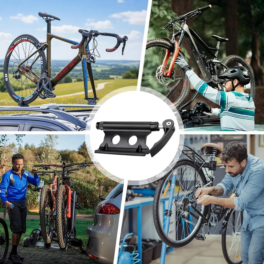 2 Stück Gabelhalterung Fahrrad, Aluminiumlegierung Fahrradgabelhalterung mit Schnellverschluss Stang