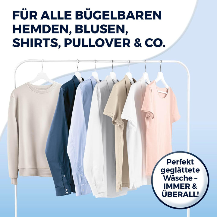 CLEANmaxx AeroTech 4000 Dampfglätter 3in1 | Steamer mit Ansaugfunktion | Reisebügeleisen mit Pro-Glä