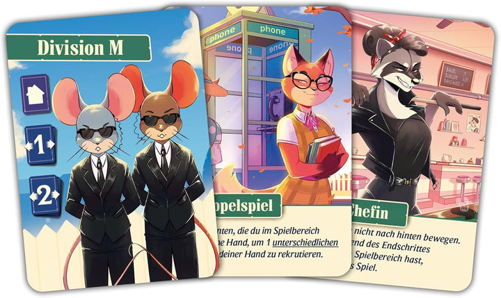 Agent Avenue + Agent Avenue Division M – Brettspiel Bundle Set Komplettset mit Division M Erweiterun