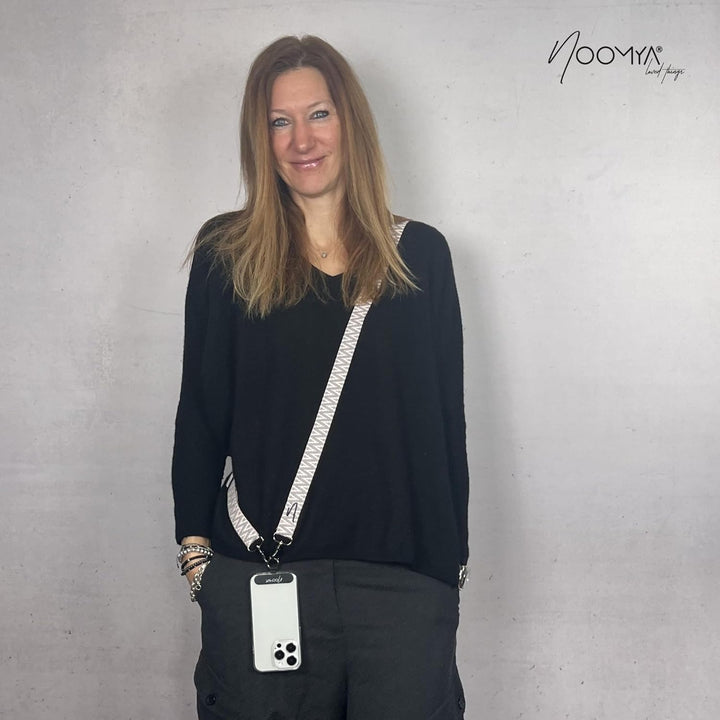NOOMYA breite Handykette – Handyband universal zum Umhängen mit Adapter, Handy Band verstellbar & ab