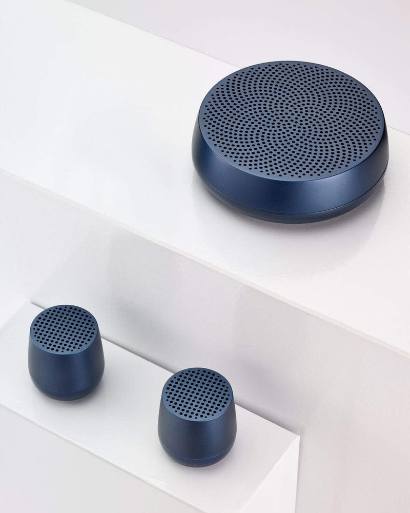 Lexon Mino L - Haut-parleur Compatible Bluetooth 5W, Rechargeable, Mains libres, USB-C - Aluminium/B