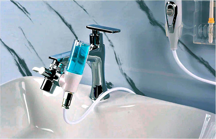 WATER NO LIMITS | Professioneller Dentalreiniger ohne Batterien oder Strom | Munddusche, die den Was