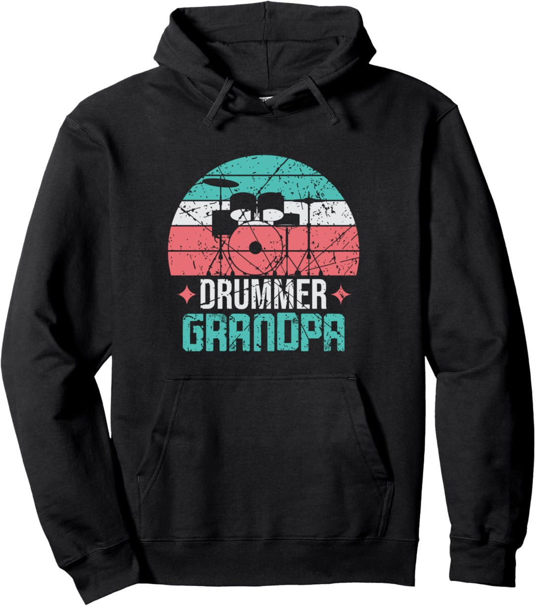Schlagzeug Opa Drum Set Drumsticks Schlagzeug Opi Pullover Hoodie