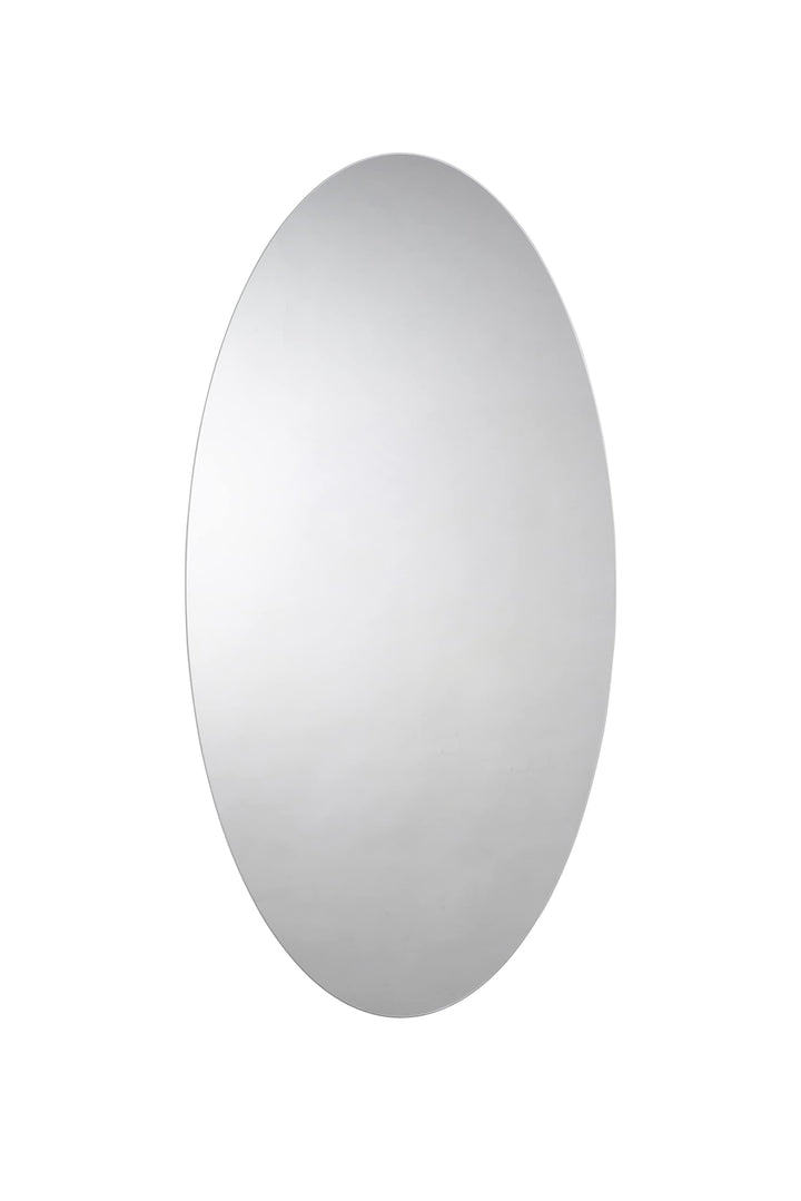 Croydex Belham Badezimmerspiegel, oval Spiegel, Glas, Silber, Einheitsgrösse, Belham