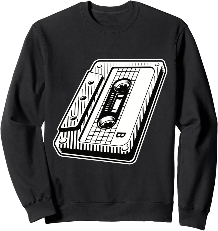 Disco Musik Kassette Mixtape Retro 80e Tonband 90er Cassette Sweatshirt