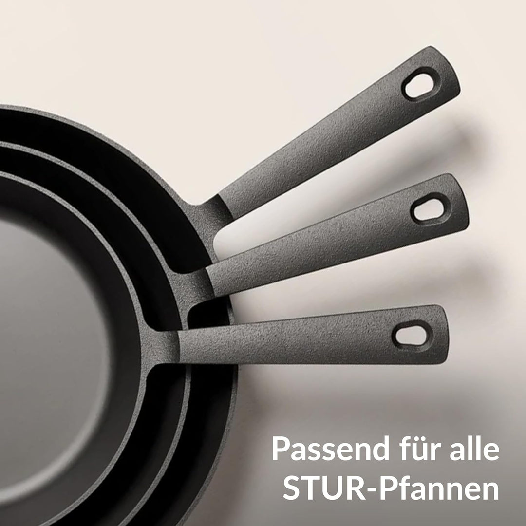 STUR - Griffschutz aus pflanzlich gegerbtem Echtleder – Pfannenstiel Hitzeschutz für Pfannen aus Eis