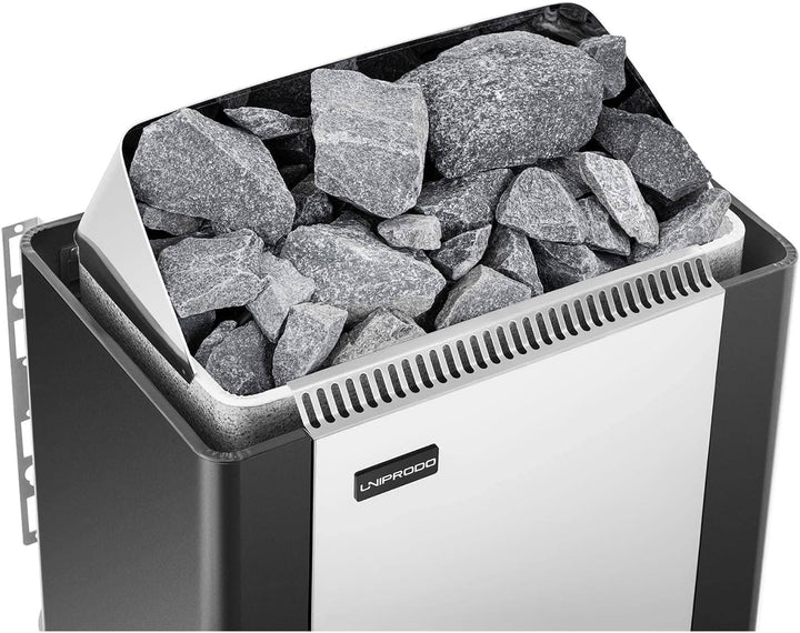 UNI_SAUNA_S9.0KW Saunaofen elektrisch 9 kW 30 bis 110 °C inkl. Steuerung Überhitzungsschutz Timer Ze