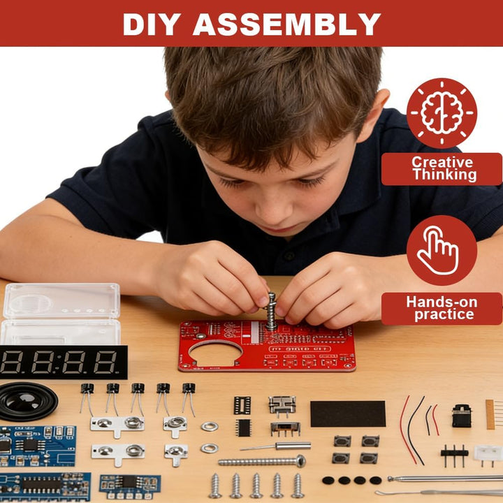 Löten DIY Elektronische Kits Digitalradio, Lötpraxis-Kit mit Digitaler Anzeige für HD-Radio, DIY Ele
