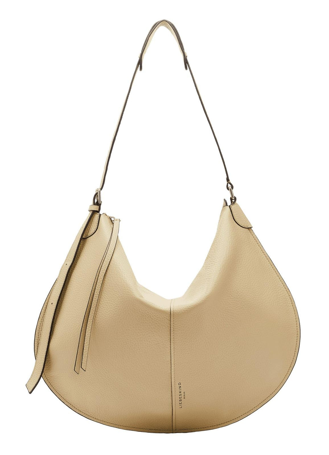 Liebeskind Damen Naomi Heavy Pebble Hobo L Oat, Oat