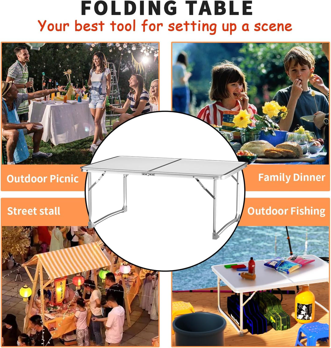 Klappbarer Computer Tisch Bett Tisch Aluminium, Wasserdicht mit bequemen Griff, für Outdoor Indoor P