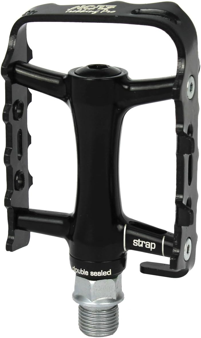 NC-17 Trekking Pro Pedale - Aluminium MTB Mountainbike Pedal Mit Reflektoren, Kugellager + Cr-Mo Ach