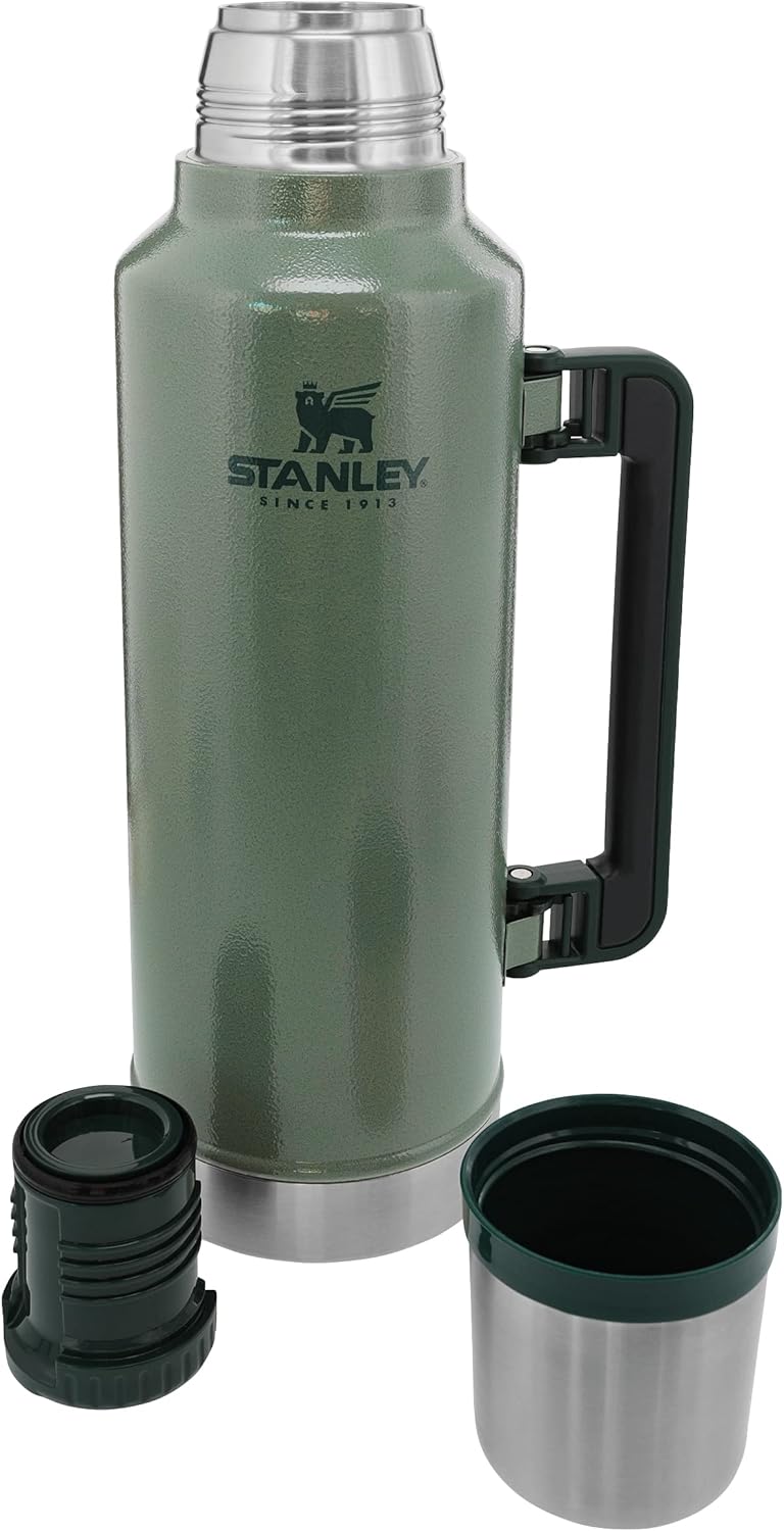 Stanley Classic Legendary Thermoskanne - Thermos Hält 15-48 Stunden Heiss oder Kalt - Edelstahl Ther