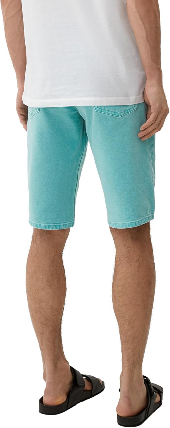 s.Oliver Herren Jeans-Hose, kurz, Türkis 6120