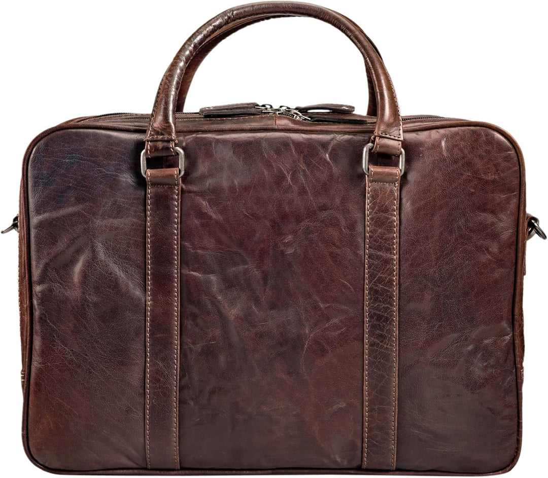 STILORD 'Dante' Business-Tasche Leder gross elegante Aktentasche Umhängetasche Laptoptasche 15.6 Zol
