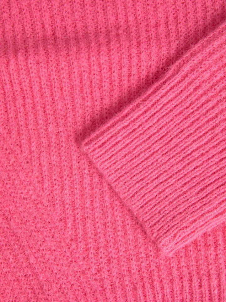 JJXX Damen Jxember Ls Fluffy Crew Neck Knit Noos Pullover XS Carmine Rose, XS Carmine Rose