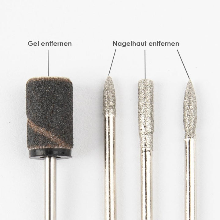 Emmi Nail Fräser Quick 3 Plus I Elektrischer Fräser für Gelnägel mit 25.000 U/Min I Elektrische Nage